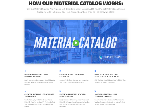 Material Catalog