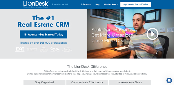 liondesk crm system website